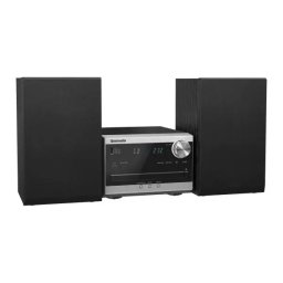 Panasonic SC-PM272EG-S 20W Bluetooth Radio FM DAB+ Czarno-srebrny