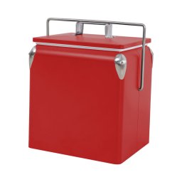 Chodziarka turystyczna retro metalowa 13 l czerwona
