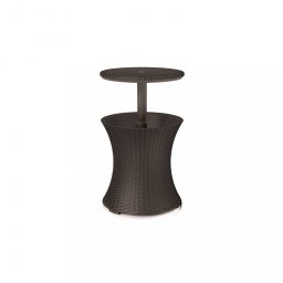 Stolik ogrodowy Cool Bar Rattan, brzowy whisky