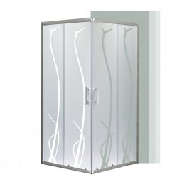 Kwadratowa kabina prysznicowa Spirit BAMBOO 80x80 bez brodzika