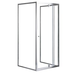 Flexi przycienna kabina prysznicowa asymetryczna 80x90 cm bez brodzika