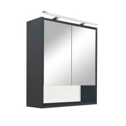 Szafka z lustrem grnym Luna 60, antracytowa