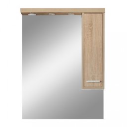 Szafka wiszca z lustrem Nerva 75 cm, db Sonoma