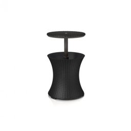 Stolik ogrodowy Cool Bar Rattan, kolor grafitowy