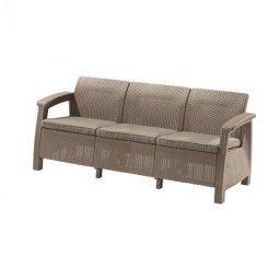 Sofa Corfu love seat max w kolorze cappuccino z piaskow poduszk