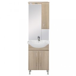 Kompletne meble azienkowe Bianca Plus 55 w kolorze db sonoma, otwierane w prawo