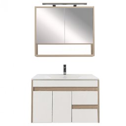 Kompletne meble azienkowe Luna 80, db sonoma-biay