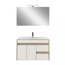 Kompletne meble azienkowe Luna Prime 80, db sonoma-biay