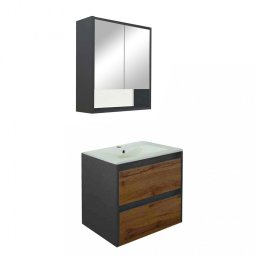 Kompletne meble azienkowe Porto 60 w kolorze antracytowy db country