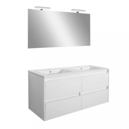 Kompletne meble azienkowe Porto Prime 120 w kolorze biaym