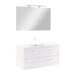 Vario Clam 100 kompletne meble azienkowe biay-biay