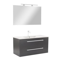 Vario Clam 100 kompletne meble azienkowe antracyt-antracyt