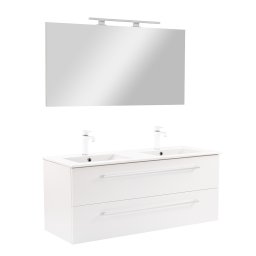 Vario Clam 120 kompletne meble azienkowe biay-biay