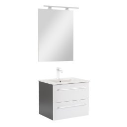 Vario Clam 60 kompletne meble azienkowe antracytowo-biay