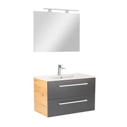 Vario Clam 80 kompletne meble azienkowe db-antracyt
