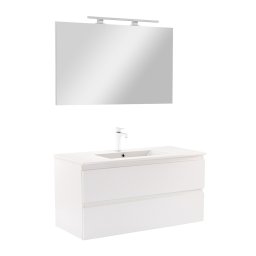 Vario Forte 100 kompletne meble azienkowe biay-biay