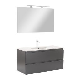 Vario Forte 100 kompletne meble azienkowe antracyt-antracyt