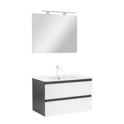 Vario Forte 80 kompletne meble azienkowe antracytowo-biay
