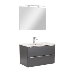 Vario Trim 80 kompletne meble azienkowe antracyt-antracyt