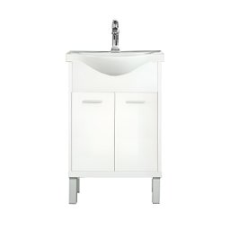 Szafka dolna Nerva 55 cm z umywalk biaa