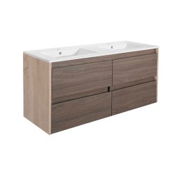 Porto 120 szafka dolna z umywalk db sonoma-czerwony sil