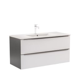 Szafka dolna Vario Trim 100 z umywalk antracytowo-biaa