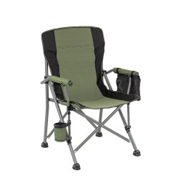 Fotel Leziter Comfort z uchwytem na kubek zielony