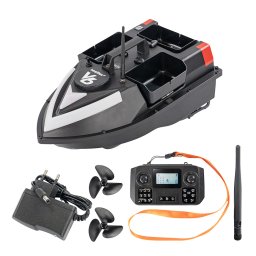 Feeder boat V6 GPS 3 zbiorniki tylne i boczne z czarn obudow