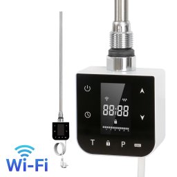 Grzaka wifi do suszarki do rcznikw z cyfrowym termostatem 800W biaa