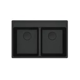 Franke Maris MRG 620-35-35 Granitowy Czarny mat