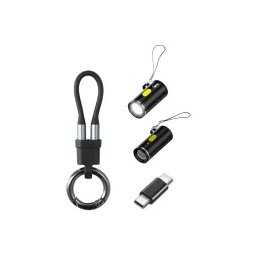 4smarts 541488 Zestaw adapter USB-C do USB-C zapalniczka, brelok, latarka Czarny