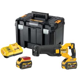 DeWALT Narzędzia - Akumulatorowa pilarka szablasta 54 V, 2x akumulator 6,0 Ah FLEXVOLT, ładowarka DCS389T2