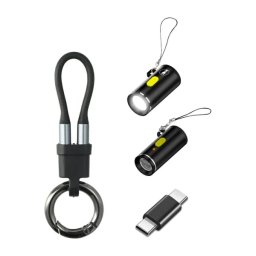 4smarts 541488 Zestaw adapter USB-C do USB-C zapalniczka, brelok, latarka Czarny