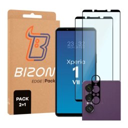 Bizon 2x Szkło + szybka na aparat Edge 2 Pack do Sony Xperia 1 VII