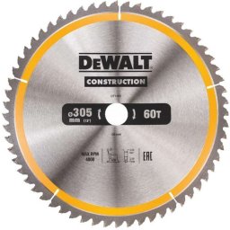 DeWALT Akcesoria - Tarcza pilarska 305x30 mm, 60 zębów DT1960
