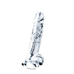 Lovetoy Flawless Clear - dildo z przyssawką - 19 cm - przezroczysty
