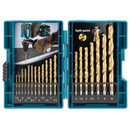 Makita Akcesoria - 19-częściowy zestaw wierteł D-67527