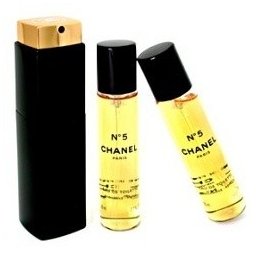 Chanel No. 5 Woda toaletowa 20ml spray + 2 x 20ml spray wkĹad uzupeĹniajÄcy