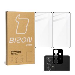 Bizon 2x Szkło + szybka na aparat Edge Pack do Samsung Galaxy A52s / A52 5G / A52 4G