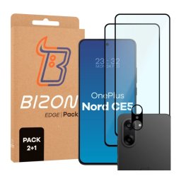 Bizon 2x Szkło + szybka na aparat Edge Pack do OnePlus Nord CE5 5G