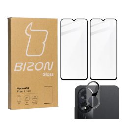Bizon 2x Szkło + szybka na aparat Edge 2 Pack do Oppo A38 4G