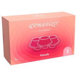 Womanizer Premium Eco - zestaw zapasowych nakładek ssących - różowy - 3 szt. - L