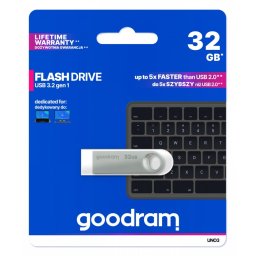GOODRAM Pendrive UNO3 32GB USB 3.2 Gen1 srebrny