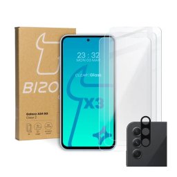 Bizon 3x Szkło hartowane + szybka na aparat Clear 2 Pack do Samsung Galaxy A54 5G