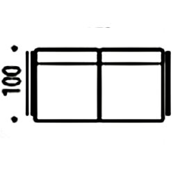 BRUNO 2M MODUŁOWA SOFA BEZ BOKÓW