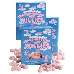 Marshmallow - pianka penis - różowy - 140g