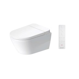 Duravit SensoWash D-Neo - Bidet elektroniczny z ceramiką, wiszący, DuraShield, Rimless, SoftClose, biały 654000012004300