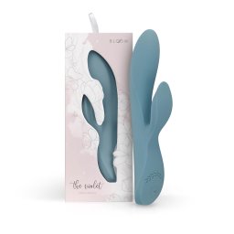 Bloom Violet Rabbit - wibrator króliczek z wypustką do punktu G - turkusowy