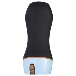 CRUIZR CM06 - masturbator wibrujący z dźwiękiem - akumulator - czarno-niebieski