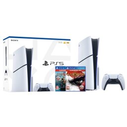 Sony PlayStation 5 Slim E Chassis (PS5) 1TB z napędem + God of War + God of War III Remastered